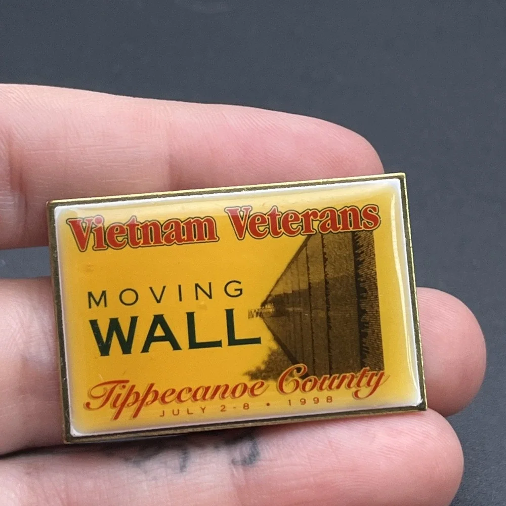 Vietnam Veterans Moving Wall‎ Tippecanoe County Lapel Hat Pin
